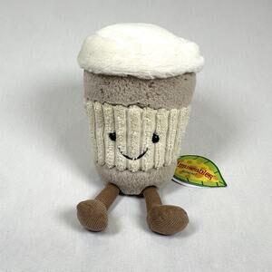 Jellycat Amuseables Coffee-To-Go Retired 6” NWT